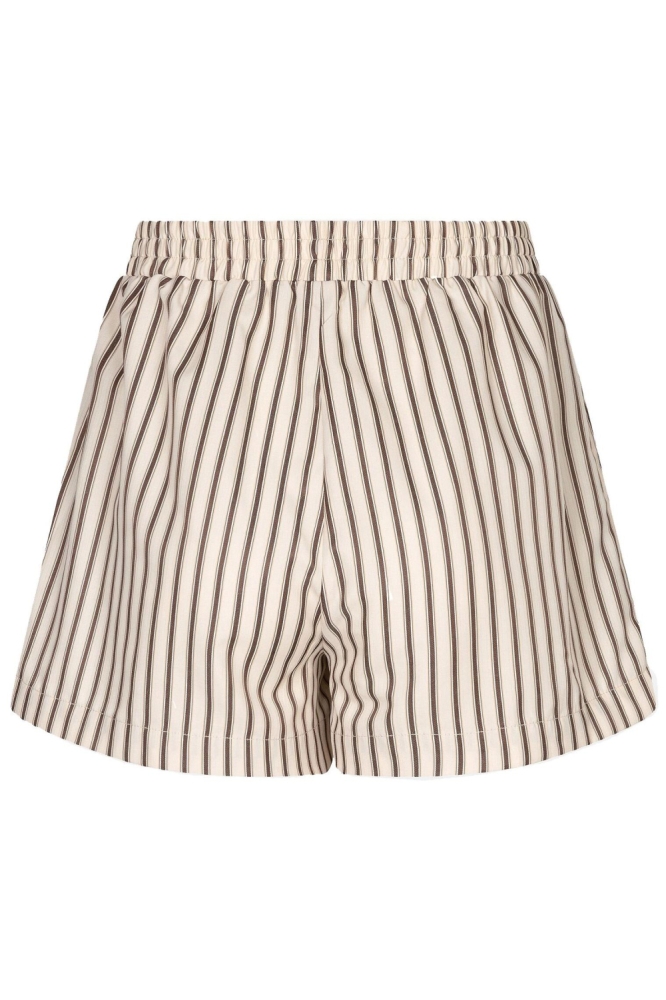 Ydence beige dames korte broek | Achteraanzicht