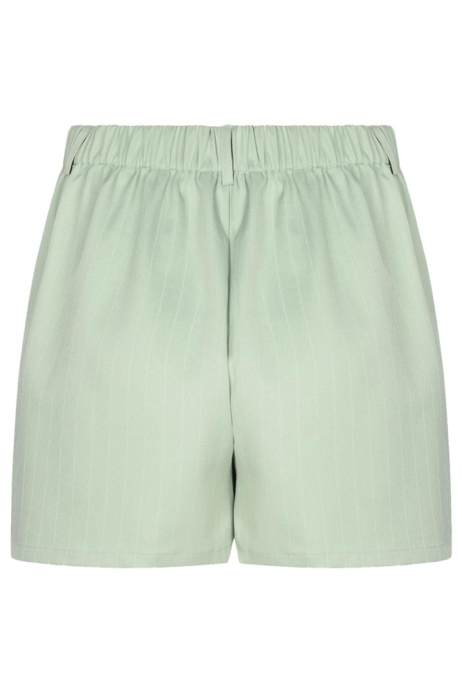 Ydence groene dames korte broek | Achteraanzicht