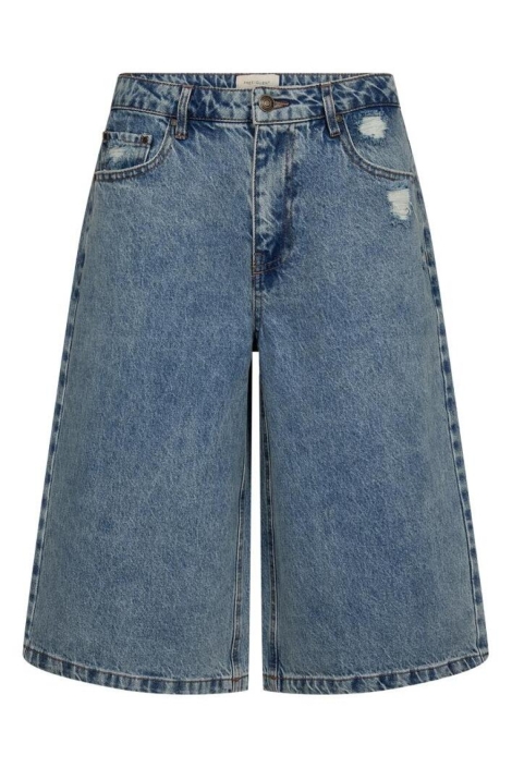 Freequent blauwe dames korte broek | Vooraanzicht