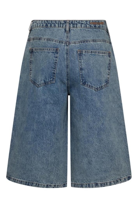 Freequent blauwe dames korte broek | Achteraanzicht