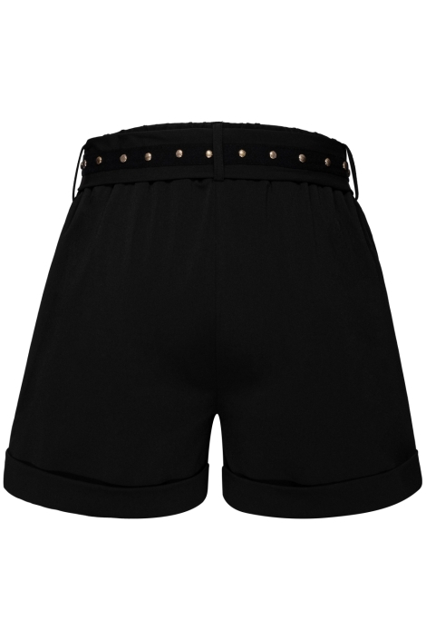 Kimara zwarte dames korte broek | Achteraanzicht