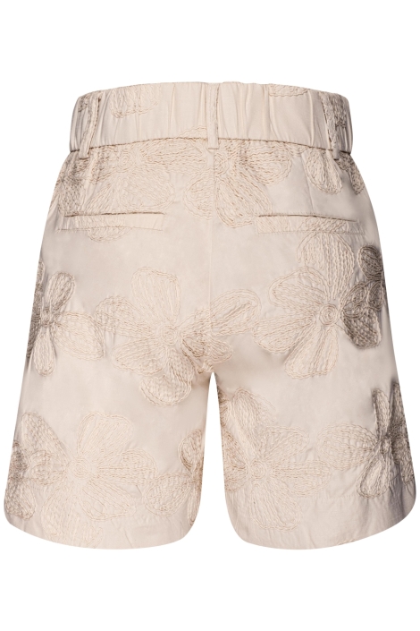 Kimara beige dames korte broek | Achteraanzicht