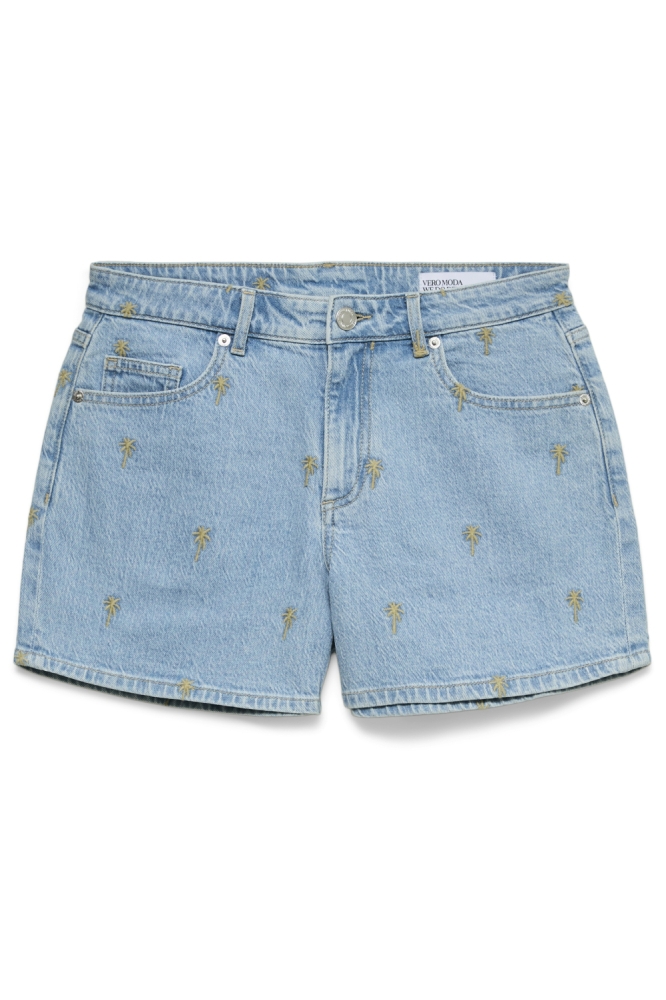 Vero Moda blauwe dames korte broek | Vooraanzicht
