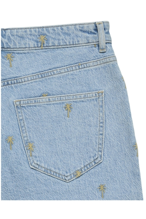 Vero Moda blauwe dames korte broek | Close up