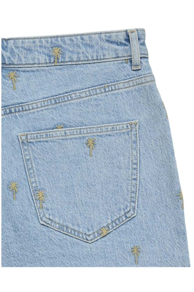 Vero Moda blauwe dames korte broek | Close up