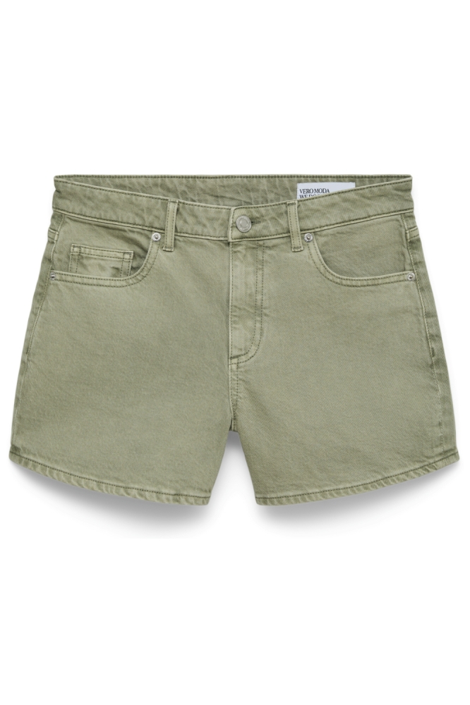 Vero Moda groene dames korte broek | Vooraanzicht
