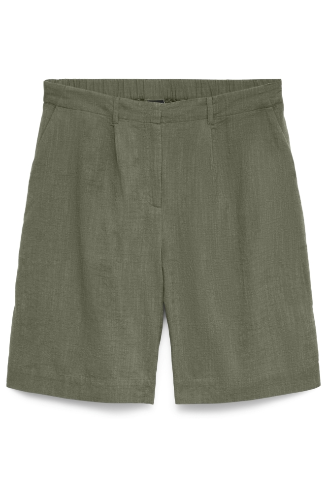 Vero Moda groene dames korte broek | Vooraanzicht