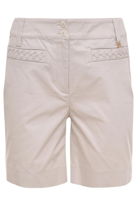 Zizo beige dames korte broek | Vooraanzicht