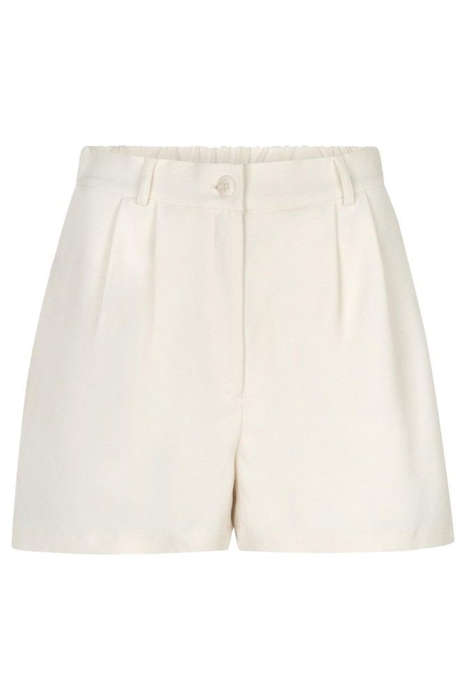 Ydence ecru dames korte broek | Vooraanzicht
