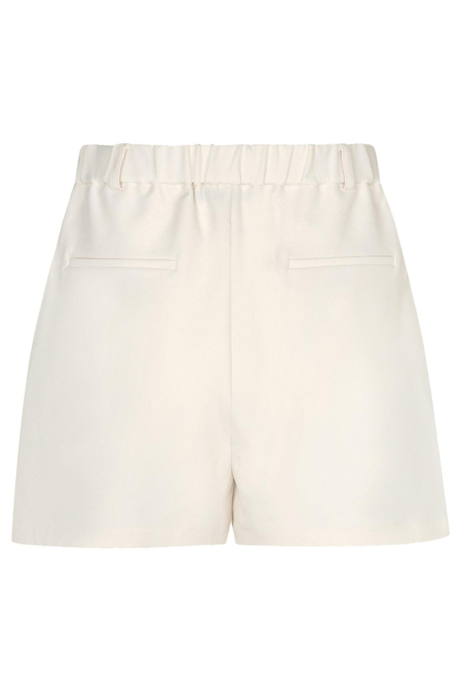 Ydence ecru dames korte broek | Achteraanzicht