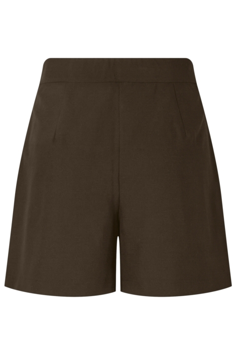 Pieces bruine dames korte broek | Achteraanzicht