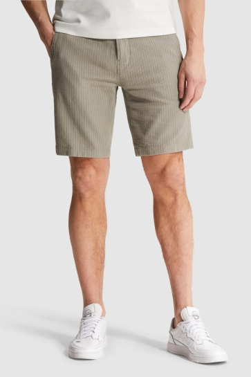 Cast Iron chino shorts structure Groen