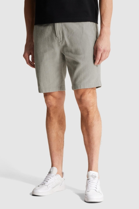 Cast Iron blauwe heren korte broek | Model vooraanzicht
