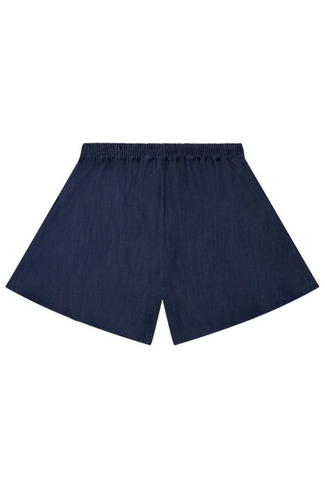 Refined Department blauwe dames korte broek | Achteraanzicht