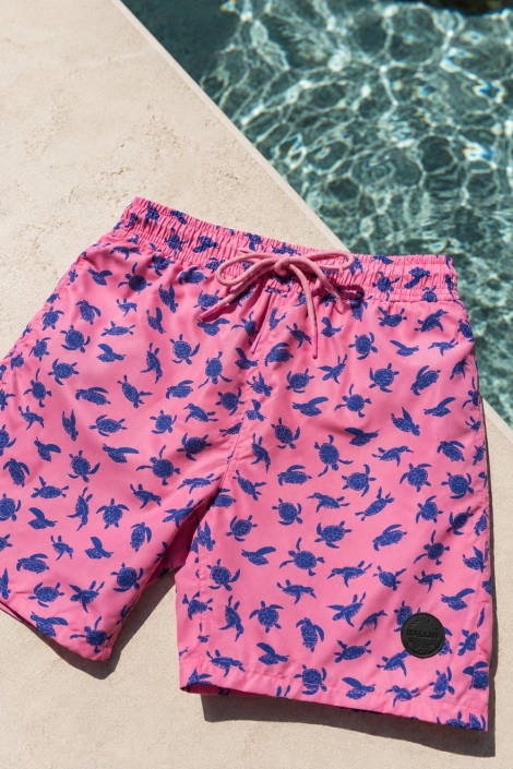 Ballin roze heren korte broek | Vooraanzicht