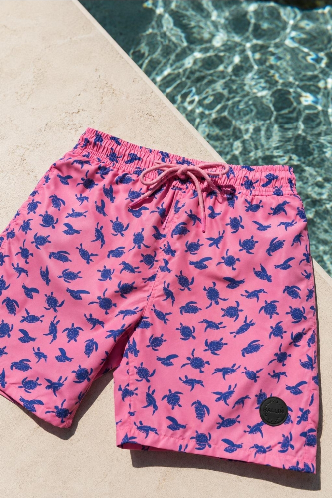 Ballin roze heren korte broek | Vooraanzicht