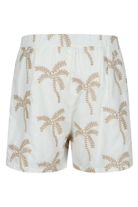 C&S The Label beige dames korte broek | Achteraanzicht