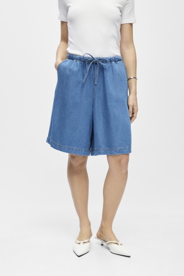 Object Broek OBJFRAME MW DENIM SHORTS 145 ND 23049270 Light Blue Denim