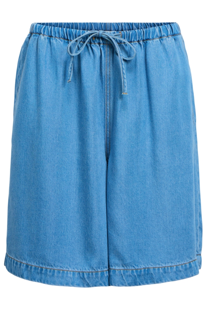 Object blauwe dames korte broek | Vooraanzicht