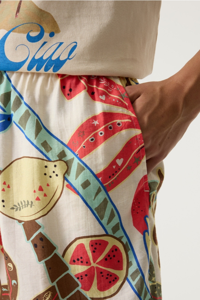 Garcia beige dames korte broek | Close up