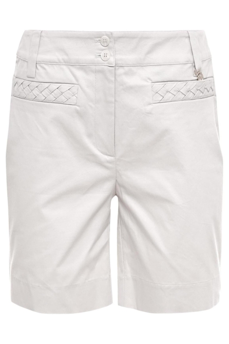 Zizo ecru dames korte broek | Vooraanzicht