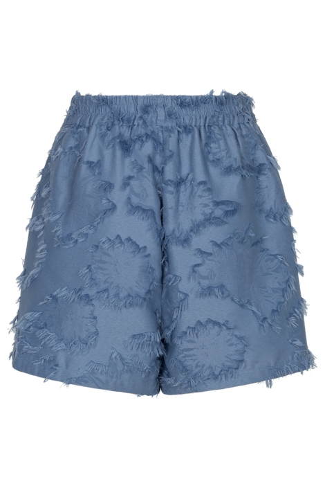 Studio Amaya blauwe dames korte broek | Achteraanzicht