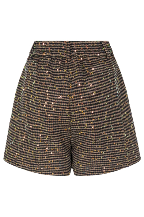 Studio Amaya groene dames korte broek | Achteraanzicht