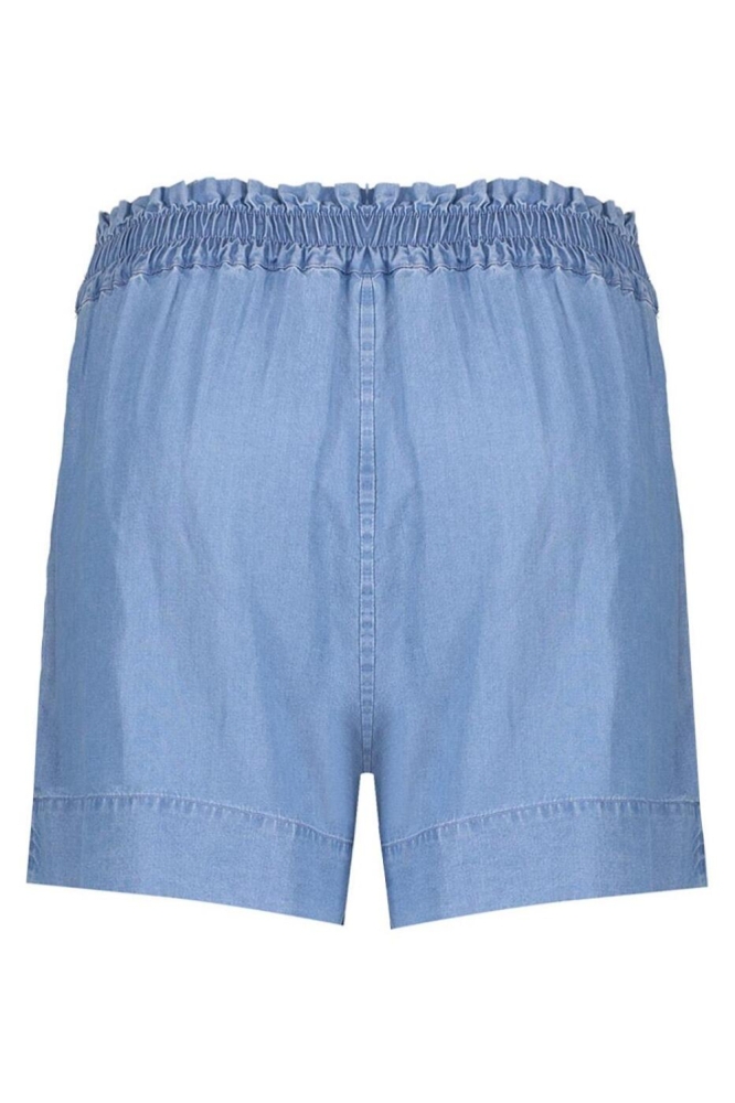 Geisha blauwe dames korte broek | Achteraanzicht
