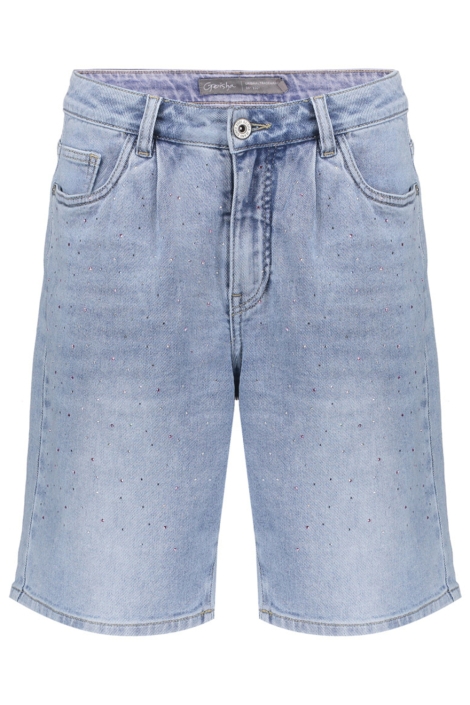 Geisha blauwe dames korte broek | Vooraanzicht