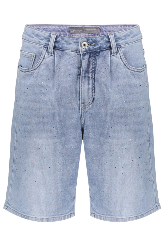 Geisha blauwe dames korte broek | Vooraanzicht