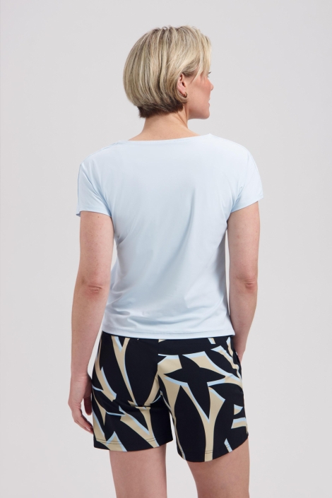Lady Day multi color dames korte broek | Model achteraanzicht