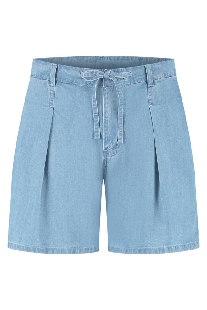 Lady Day blauwe dames korte broek | Vooraanzicht