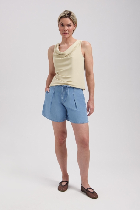 Lady Day blauwe dames korte broek | Model