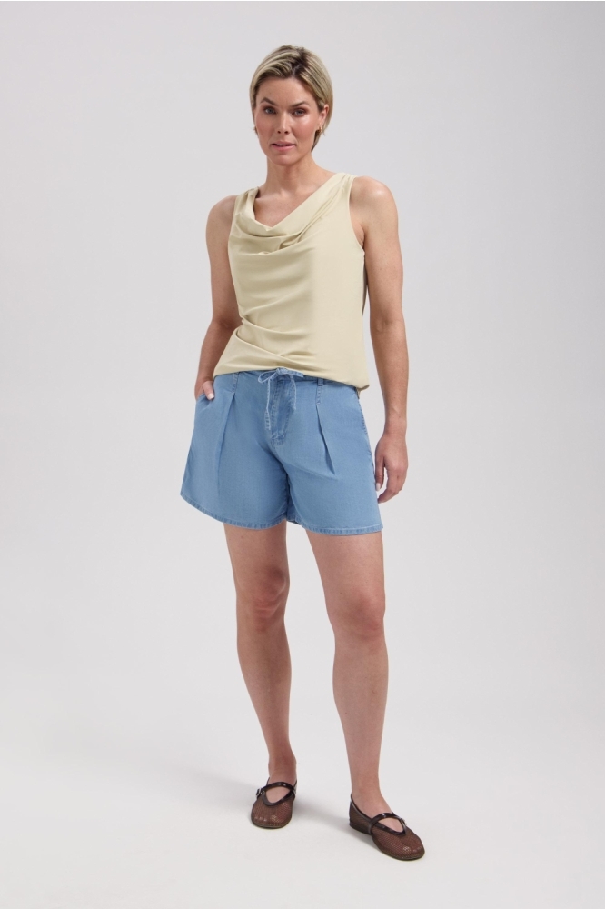 Lady Day blauwe dames korte broek | Model