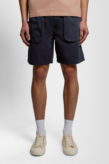Lyle & Scott Broek LINEN SHORT SH2401V Z271 DARK NAVY