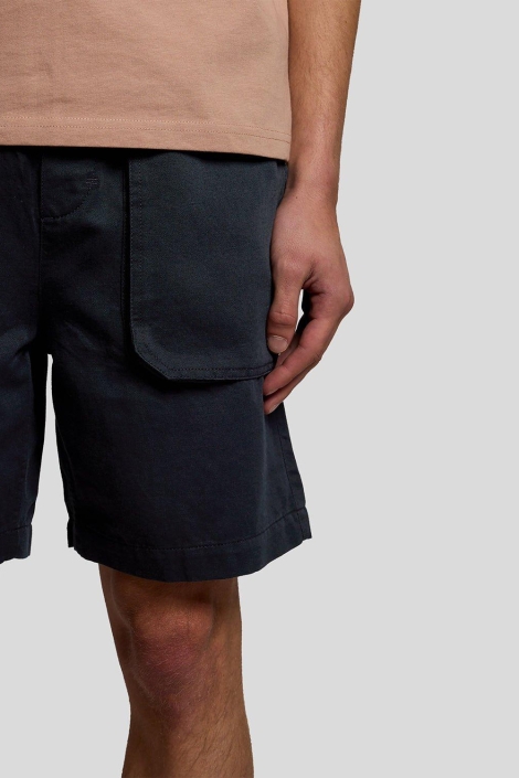 Lyle & Scott blauwe heren korte broek | Close up