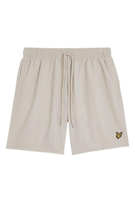 Lyle & Scott beige heren korte broek | Vooraanzicht