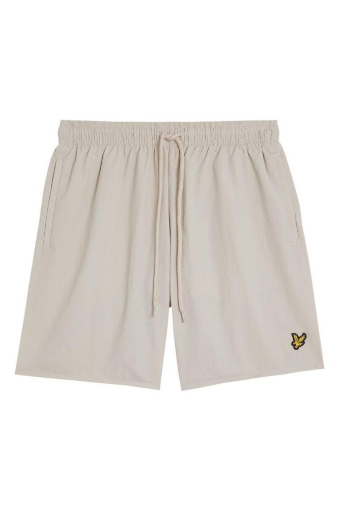 Lyle & Scott beige heren korte broek | Vooraanzicht