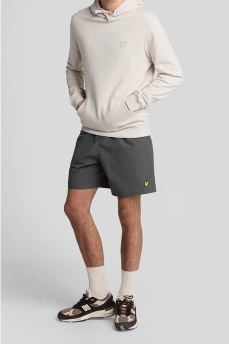 Lyle & Scott grijze heren korte broek | Vooraanzicht