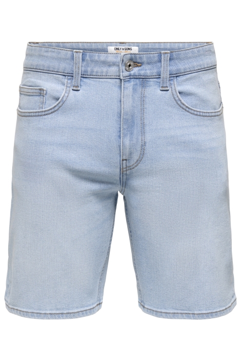 Only & Sons blauwe heren korte broek | Vooraanzicht