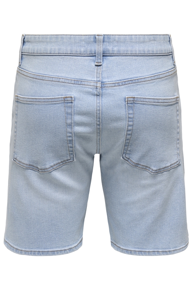 Only & Sons blauwe heren korte broek | Achteraanzicht
