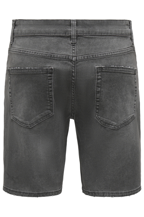 Only & Sons grijze heren korte broek | Achteraanzicht