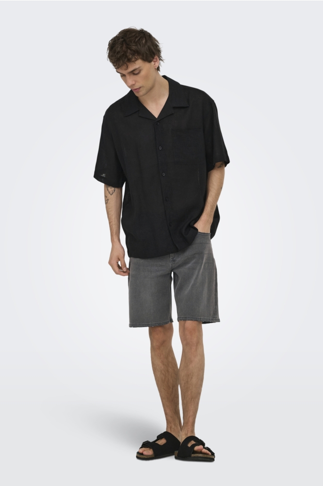 Only & Sons grijze heren korte broek | Model