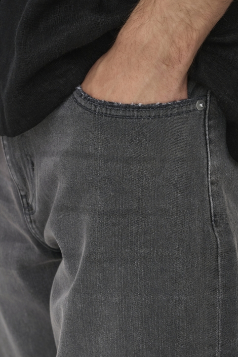 Only & Sons grijze heren korte broek | Close up
