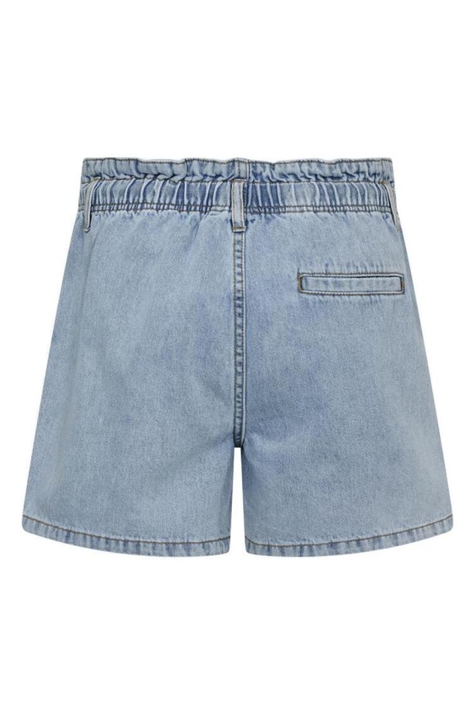 Freequent blauwe dames korte broek | Achteraanzicht