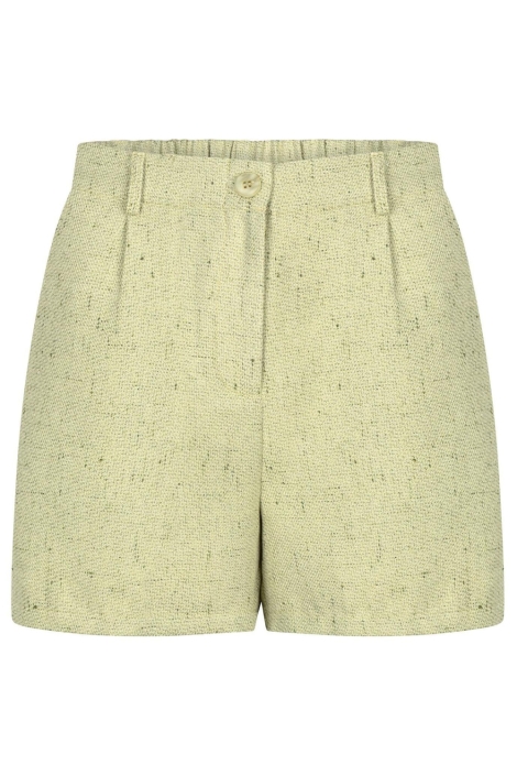 Ydence groene dames korte broek | Vooraanzicht