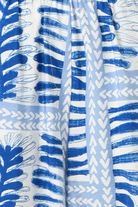 Object blauwe dames korte broek | Kleurstaal