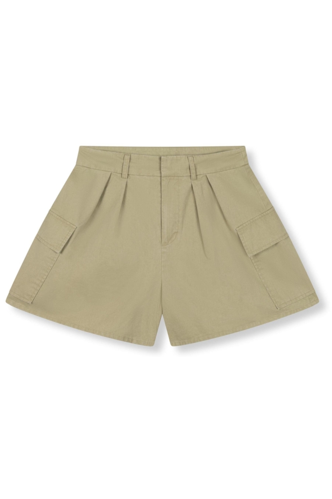 Refined Department groene dames korte broek | Vooraanzicht