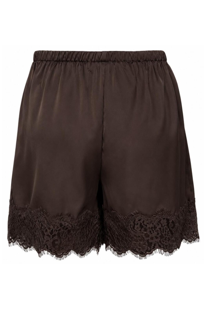 Jacqueline de Yong bruine dames korte broek | Achteraanzicht