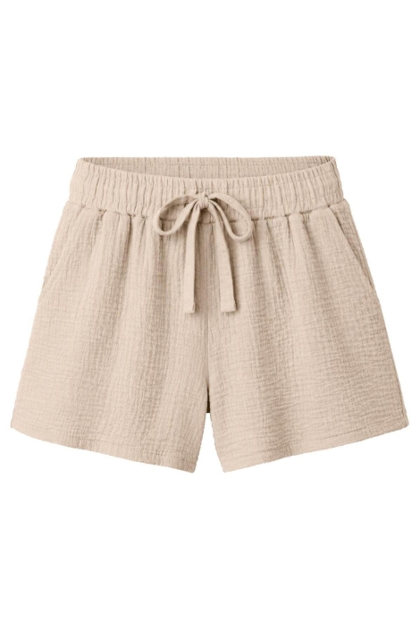 FOS Amsterdam beige dames korte broek | Vooraanzicht